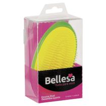 Escova cabelo bellesa desembaracante oval - diversas cores Escova cabelo bellesa desembaracante oval - diversas cores