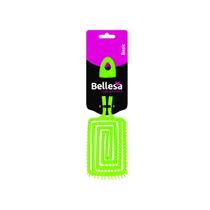 Escova cabelo bellesa super flex quadrada neon - diversas cores