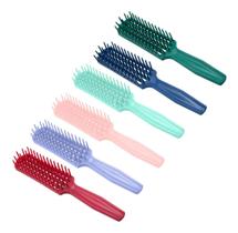 Escova Cabelo Cachos Modela Plástico Jacaré Cores Tipo Avon