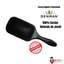 Escova cabelo denman raquete cerdas naturais d83-acp2035