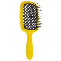 Escova Cabelo Janeke Superbrush Italiana Legitima Cabo Amarelo e Cerdas Pretas