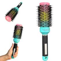 Escova Cabelo Profissional Térmica Cerdas Javali Nylon