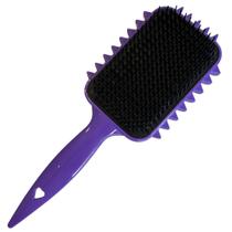 Escova Cabelo Raquete Modeladora Fitagem Cachos Roxa e Preto Escova Cabelo Raquete Modeladora Fitagem Cachos Roxa e Preto