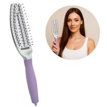 Escova Cabelo Raquete Vazada Profissional Fingerbrush Salon
