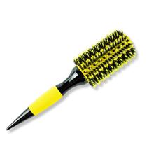 Escova Cabelo Redonda Cerda Dupla Profissional Amarela 35Mm Escova Cabelo Redonda Cerda Dupla Profissional Amarela 35Mm