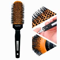Escova Cabelo Redonda Térmica Cerâmica Vazada Profissional
