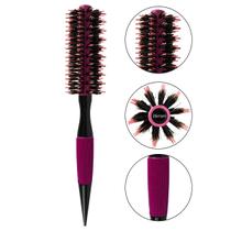 Escova Cabelo Térmica Redonda Cerdas Duplas 16mm Rosa Penteados Salão de Beleza Hair Cabelos Lisos Modelados