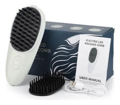 Escova Capilar Laser Vermelho E Azul Contracalvície 5 Niveis