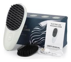 Escova Capilar Laser Vermelho E Azul Contracalvície 5 Niveis