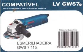 Escova Carvão Esmerilhadeira Gws 7 - 115 Bosch Lv Gws7 - LUVIC