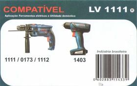 Escova Carvão Furadeira Parafusadeira Rosqueade Bosch Lv1111