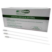 Escova Cervical Tradicional Estéril Descartável 100 Unidades - Absorve