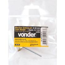 Escova circular 20mm latão c/ haste p/ microrretífica Vonder Escova circular 20mm latão c/ haste p/ microrretífica Vonder