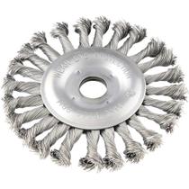 Escova Circular 4 1/2 X 1/2 X 7/8 Torcida Aço Inox Vonder
