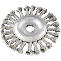 Escova Circular 4.1/2" x 1/2" x 7/8" Torcida em aço Inox Vonder OstenVonder