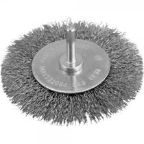 Escova circular 4" cerdas em aço inox 20.000/min com haste 1/4" VONDER