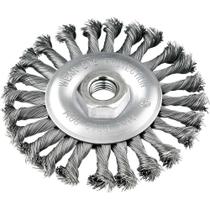 Escova Circular 4 X 1-2 M14 Torcida para Limpeza em Esmerilhadeira Angular Vonder
