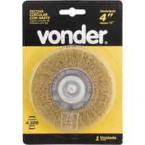 Escova Circular 4" x 1/2" Tipo Copo com Haste de 1/ 4" - 63.25.004.014 - VONDER