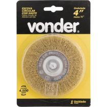 Escova Circular 4"" x 1/2"" Tipo Copo com Haste de 1/ 4"" - 63.25.004.014 - VONDER Escova Circular 4"" x 1/2"" Tipo Copo com Haste de 1/ 4"" - 63.25.004.014 - VONDER