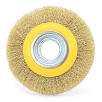 Escova Circular 6 x 1'' Aço Latonado Ondulado Tradestar