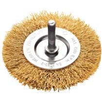 Escova Circular Arame Ondulado com Haste 2x1/4'' Tramontina PRO Escova Circular Arame Ondulado com Haste 2x1/4'' Tramontina PRO