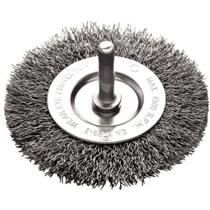 Escova Circular Arame Ondulado Com Haste 3x1/4'' Tramontina Pro Tramontina