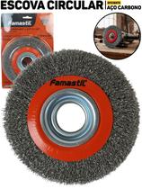 Escova Circular de Aço 6” Famastil Furo 1.1/4 P/ Esmerilhadeira Limpeza De Metal Solda Escova Circular de Aço 6” Famastil Furo 1.1/4 P/ Esmerilhadeira Limpeza De Metal Solda