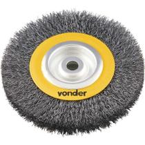 Escova Circular de Aço Ondulada 6 X 3-4 X 1-2 152,4mm para Motoesmeril Vonder Escova Circular de Aço Ondulada 6 X 3-4 X 1-2 152,4mm para Motoesmeril Vonder