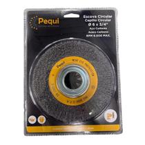 Escova Circular de Aço Ondulado 150mm 6" x 3/4" Furo 1.1/4” Escova Circular de Aço Ondulado 150mm 6" x 3/4" Furo 1.1/4”