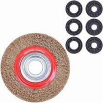 Escova Circular Ondular 3/4"-19,05mm Com Bucha Worker 6 MM