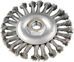 Escova Circular Torcida 4.1/2x1/2 Rosca M14 Aço Carbono Pol Escova Circular Torcida 4.1/2x1/2 Rosca M14 Aço Carbono Pol