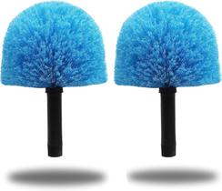 Escova Cobweb Duster Head, pacote com 2 unidades, Blue Twist-On para postes