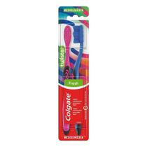 Escova Colgate Colors Média Sortido - Embalagem com 2 Unidades