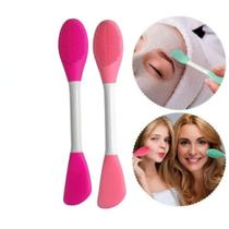 Escova Com Espatula Skin Care Silicone Esfoliante 2 Unidades Adicionar aos favoritos