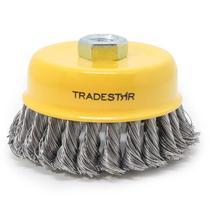 Escova Copo 2.1/2'' Aço Torcido Rosca M14 Tradestar