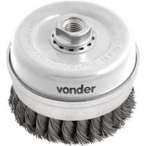 Escova Copo 4 Em Aço Carbono Torcida Industrial Vonder Escova Copo 4 Em Aço Carbono Torcida Industrial Vonder