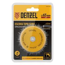 Escova Copo 65mm Haste 6mm Fios Inox Ondulados 0,3mm Escova Copo 65mm Haste 6mm Fios Inox Ondulados 0,3mm