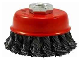 Escova Copo Aço Trançado 65mm M14 X 2 HESSEN