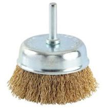 Escova Copo De Aço Com Haste 75mm Vila