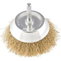 Escova Copo Ondulada 2 1/4 Aço Carbono Latonado 4500 Vonder Escova Copo Ondulada 2 1/4 Aço Carbono Latonado 4500 Vonder