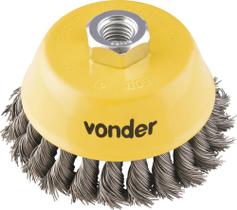 Escova Copo Torcida 4 Rosca M14 Aço Carbono Polido 8500rpm Escova Copo Torcida 4 Rosca M14 Aço Carbono Polido 8500rpm