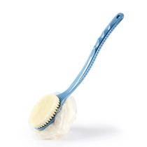 Escova corporal de banho HONOMA com cerdas e bucha (azul)