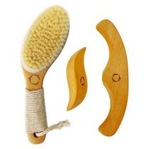 Escova corporal de drenagem linfática e ferramentas de massagem para terapia de madeira Escova corporal de drenagem linfática e ferramentas de massagem para terapia de madeira