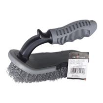 Escova curva para pneus e carpetes manual