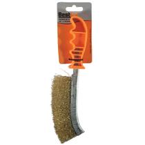 Escova de Aço 1 Fileira Cabo Plástico 10 Polegadas Bestfer