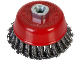 Escova De Aço 100mm Tipo Copo Rosca M14 Torcida Escova De Aço 100mm Tipo Copo Rosca M14 Torcida