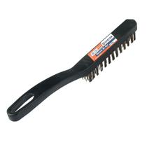 Escova de aço 3 fileiras cabo plástico - Castor Escova de aço 3 fileiras cabo plástico - Castor