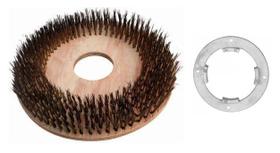 Escova de AÇO 410 mm COM Flange Para Enceradeira CERTEC, Mebal, Lemarte Entre Outras