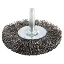 Escova De Aço 63Mm Brasfort Circular Com Haste 6 Mm