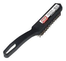 Escova De Aço Cabo Pvc Com 3 Fileiras - Max Escova De Aço Cabo Pvc Com 3 Fileiras - Max